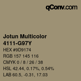 Color code: Jotun Multicolor - 4111-G97Y | qconv.com