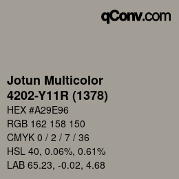 Farbcode: Jotun Multicolor - 4202-Y11R (1378) | qconv.com