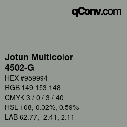 カラーコード: Jotun Multicolor - 4502-G | qconv.com