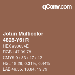 カラーコード: Jotun Multicolor - 4828-Y61R | qconv.com