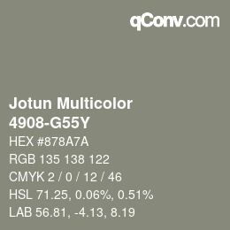 Código de color: Jotun Multicolor - 4908-G55Y | qconv.com