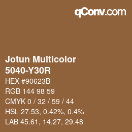 カラーコード: Jotun Multicolor - 5040-Y30R | qconv.com