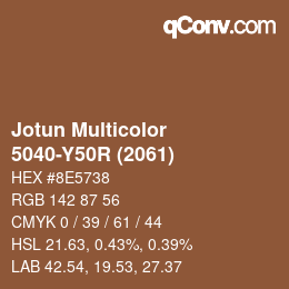 カラーコード: Jotun Multicolor - 5040-Y50R (2061) | qconv.com