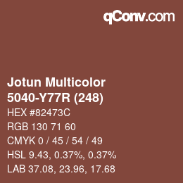 カラーコード: Jotun Multicolor - 5040-Y77R (248) | qconv.com