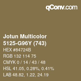 Código de color: Jotun Multicolor - 5125-G96Y (743) | qconv.com