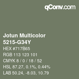 カラーコード: Jotun Multicolor - 5215-G34Y | qconv.com