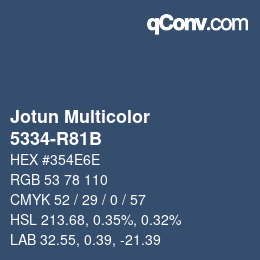 Code couleur: Jotun Multicolor - 5334-R81B | qconv.com
