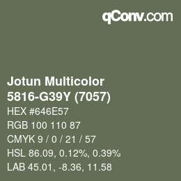 Código de color: Jotun Multicolor - 5816-G39Y (7057) | qconv.com