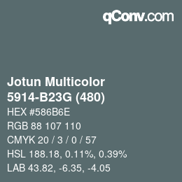 Code couleur: Jotun Multicolor - 5914-B23G (480) | qconv.com