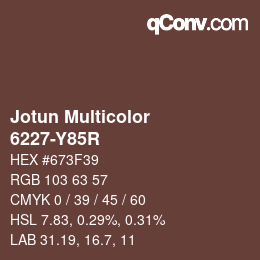 カラーコード: Jotun Multicolor - 6227-Y85R | qconv.com