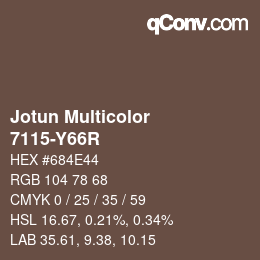 Código de color: Jotun Multicolor - 7115-Y66R | qconv.com