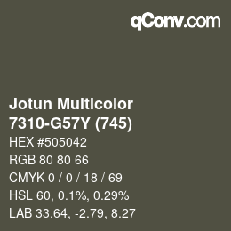 Código de color: Jotun Multicolor - 7310-G57Y (745) | qconv.com