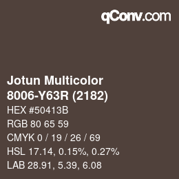 Código de color: Jotun Multicolor - 8006-Y63R (2182) | qconv.com