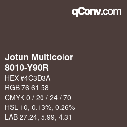 カラーコード: Jotun Multicolor - 8010-Y90R | qconv.com