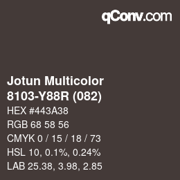 カラーコード: Jotun Multicolor - 8103-Y88R (082) | qconv.com