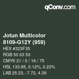 カラーコード: Jotun Multicolor - 8109-G12Y (959) | qconv.com