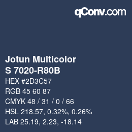 カラーコード: Jotun Multicolor - S 7020-R80B | qconv.com