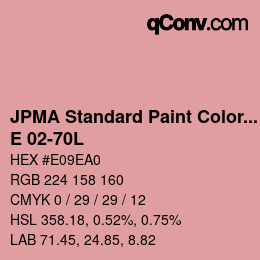 Farbcode: JPMA Standard Paint Colors - E 02-70L | qconv.com