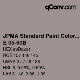 Farbcode: JPMA Standard Paint Colors - E 05-60B | qconv.com