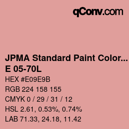 Code couleur: JPMA Standard Paint Colors - E 05-70L | qconv.com