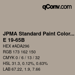 Color code: JPMA Standard Paint Colors - E 19-65B | qconv.com