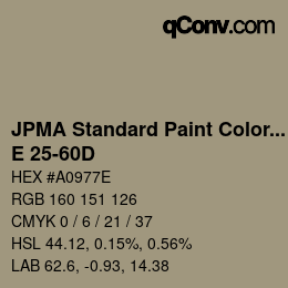 Color code: JPMA Standard Paint Colors - E 25-60D | qconv.com