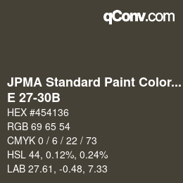 Code couleur: JPMA Standard Paint Colors - E 27-30B | qconv.com
