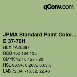 Color code: JPMA Standard Paint Colors - E 37-70H | qconv.com