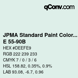 Code couleur: JPMA Standard Paint Colors - E 55-90B | qconv.com
