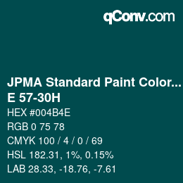 Code couleur: JPMA Standard Paint Colors - E 57-30H | qconv.com