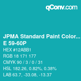 Color code: JPMA Standard Paint Colors - E 59-60P | qconv.com