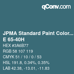 Color code: JPMA Standard Paint Colors - E 65-40H | qconv.com