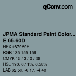Color code: JPMA Standard Paint Colors - E 65-60D | qconv.com
