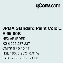 Code couleur: JPMA Standard Paint Colors - E 65-90B | qconv.com