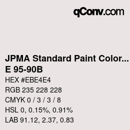 Code couleur: JPMA Standard Paint Colors - E 95-90B | qconv.com