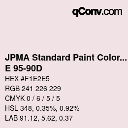 Code couleur: JPMA Standard Paint Colors - E 95-90D | qconv.com