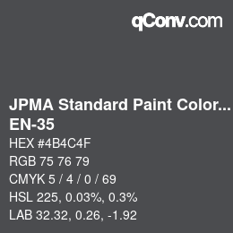 Código de color: JPMA Standard Paint Colors - EN-35 | qconv.com