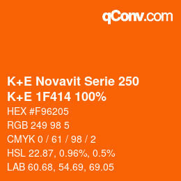 Farbcode: K+E Novavit Serie 250 - K+E 1F414 100% | qconv.com