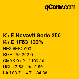 カラーコード: K+E Novavit Serie 250 - K+E 1F63 100% | qconv.com