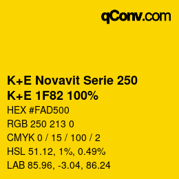 Color code: K+E Novavit Serie 250 - K+E 1F82 100% | qconv.com