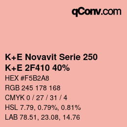 カラーコード: K+E Novavit Serie 250 - K+E 2F410 40% | qconv.com