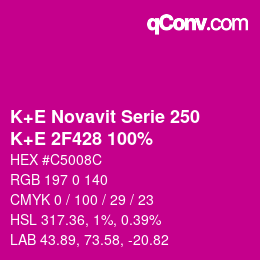 カラーコード: K+E Novavit Serie 250 - K+E 2F428 100% | qconv.com