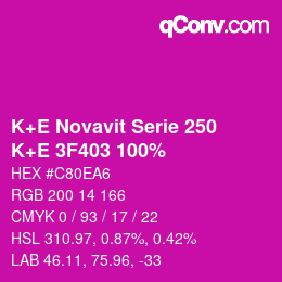 カラーコード: K+E Novavit Serie 250 - K+E 3F403 100% | qconv.com