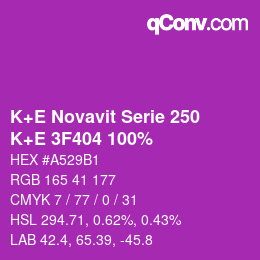 カラーコード: K+E Novavit Serie 250 - K+E 3F404 100% | qconv.com