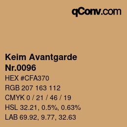 颜色代码: Keim Avantgarde - Nr.0096 | qconv.com