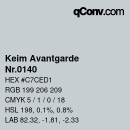 カラーコード: Keim Avantgarde - Nr.0140 | qconv.com