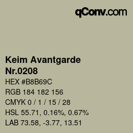 Código de color: Keim Avantgarde - Nr.0208 | qconv.com