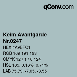 Código de color: Keim Avantgarde - Nr.0247 | qconv.com