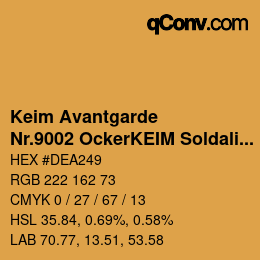 Código de color: Keim Avantgarde - Nr.9002 OckerKEIM Soldalit Monochromton | qconv.com