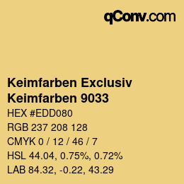 カラーコード: Keimfarben Exclusiv - Keimfarben 9033 | qconv.com